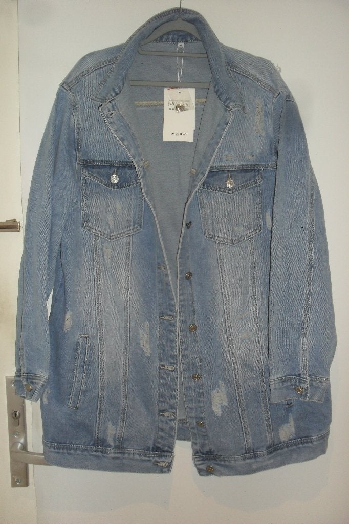 G-SMACK de gewilde destroyed ripped jeans jacket jack mt. 48, Maat 46/48 (XL) of groter, G-SMACK, Nieuw, Jasje
