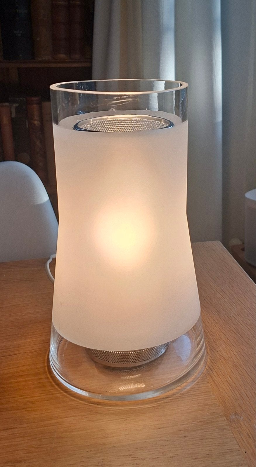 Vintage IKEA lamp, handgemaakt glas, jaren '80, Ophalen of Verzenden