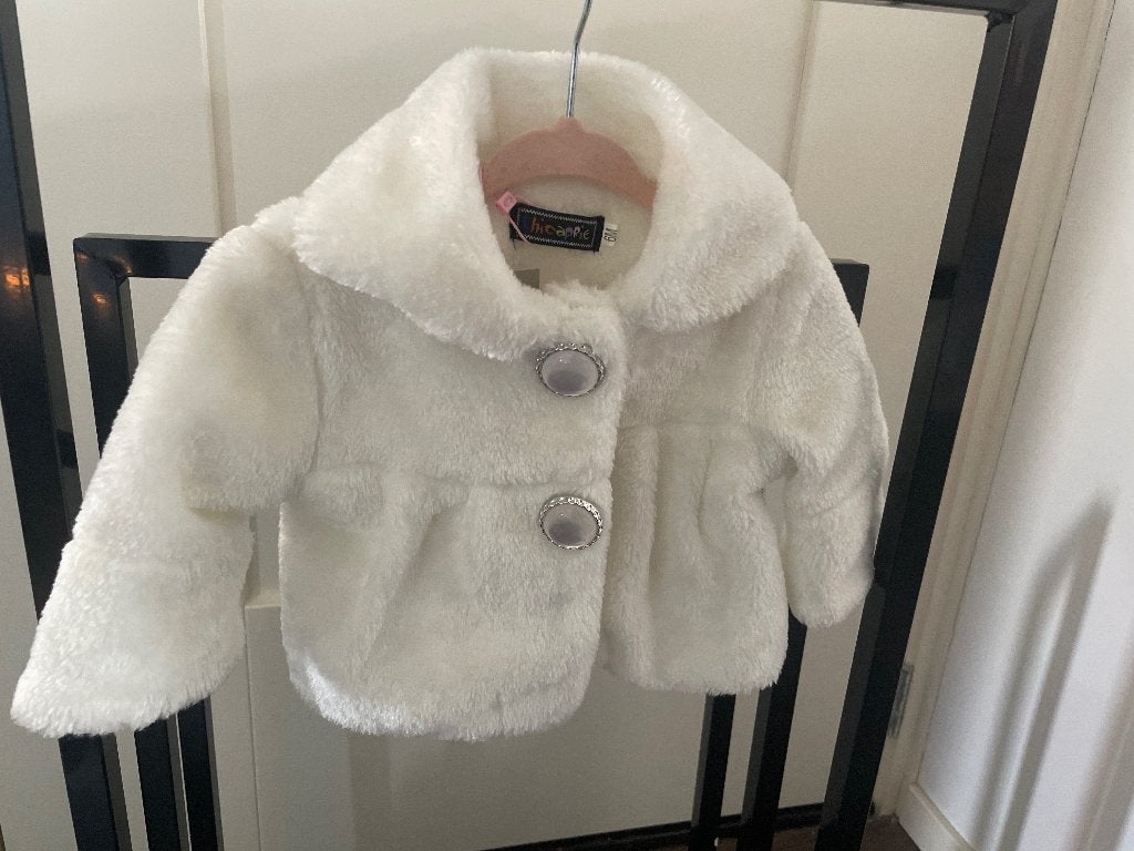 Nieuw wit bont jasje voor baby meisjes - Chicappie, Meisje, Chicappie, Nieuw, Ophalen of Verzenden