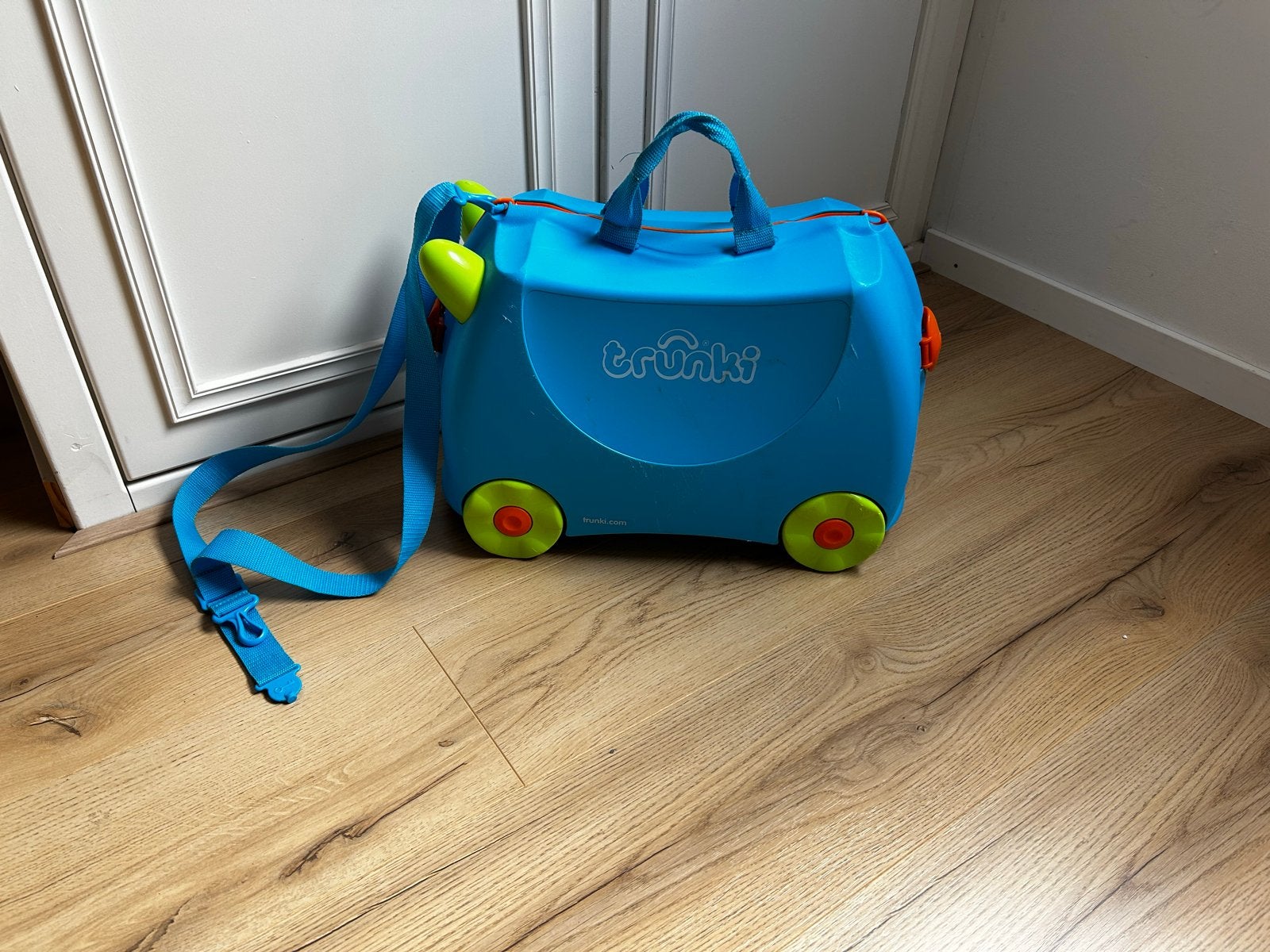 Trunki Kinderkoffer Lichtblauw, Gebruikt, Hard kunststof, Minder dan 50 cm, Minder dan 35 cm