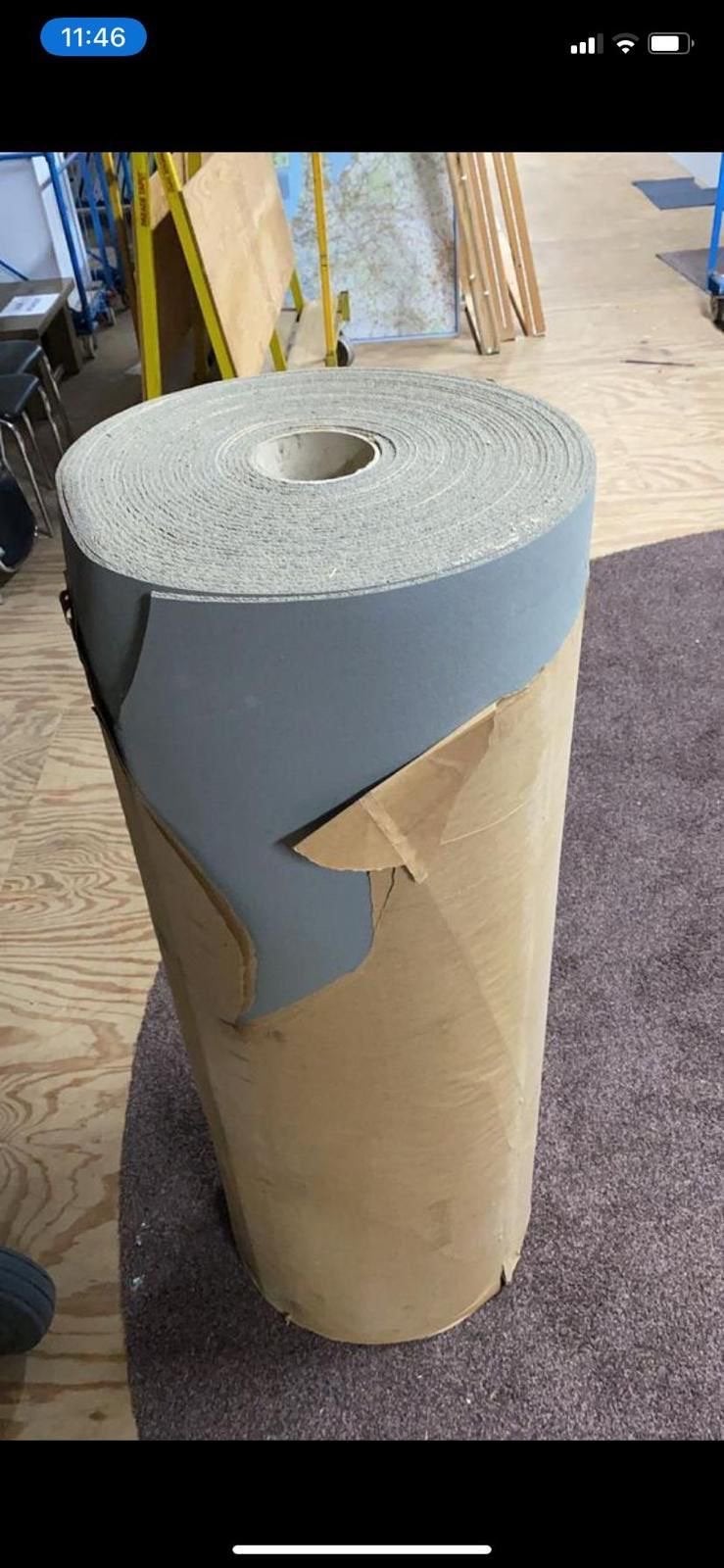 Forbo Linoleum Rol - Grijs - 29m x 122cm, Ophalen, 100 tot 150 cm, Grijs, Rechthoekig