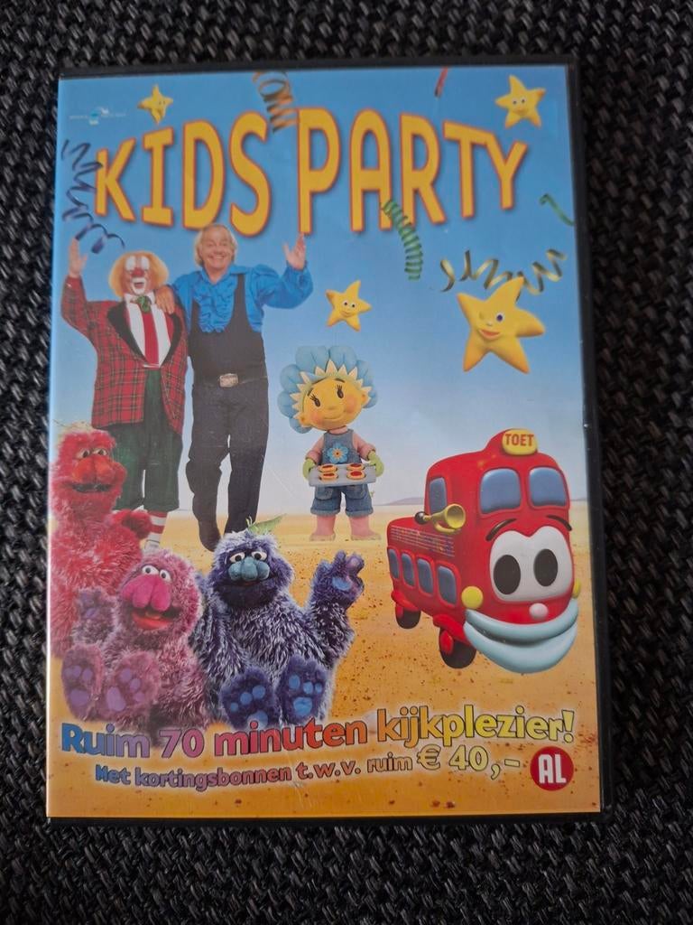 Kids Party DVD - Ruim 70 minuten kijkplezier!, Gebruikt, Alle leeftijden, Overige genres, Ophalen of Verzenden