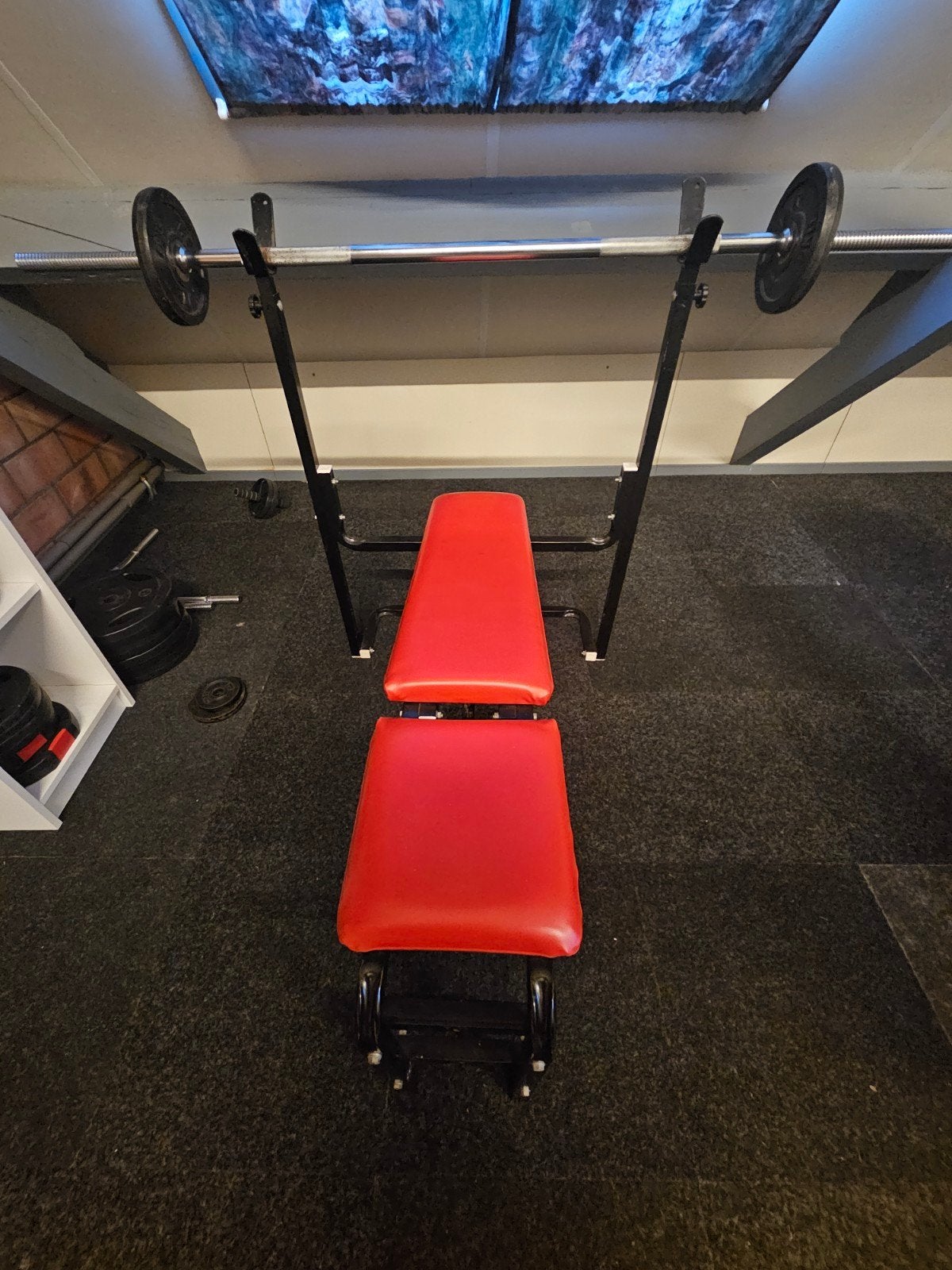 fitness Drukbank, Sport en Fitness, Ophalen, Gebruikt, Borst, Krachtstation