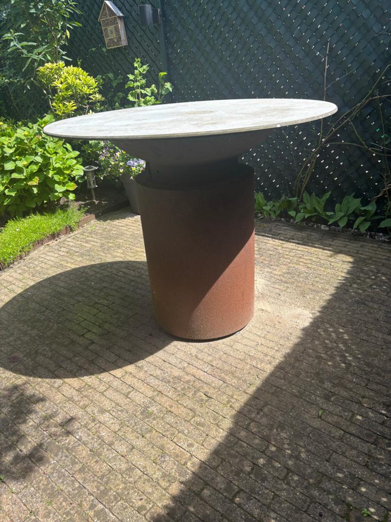 FORNO Cortenstaal BBQ / Vuurschaal met Grillrooster, Ophalen, Gebruikt, Met accessoires