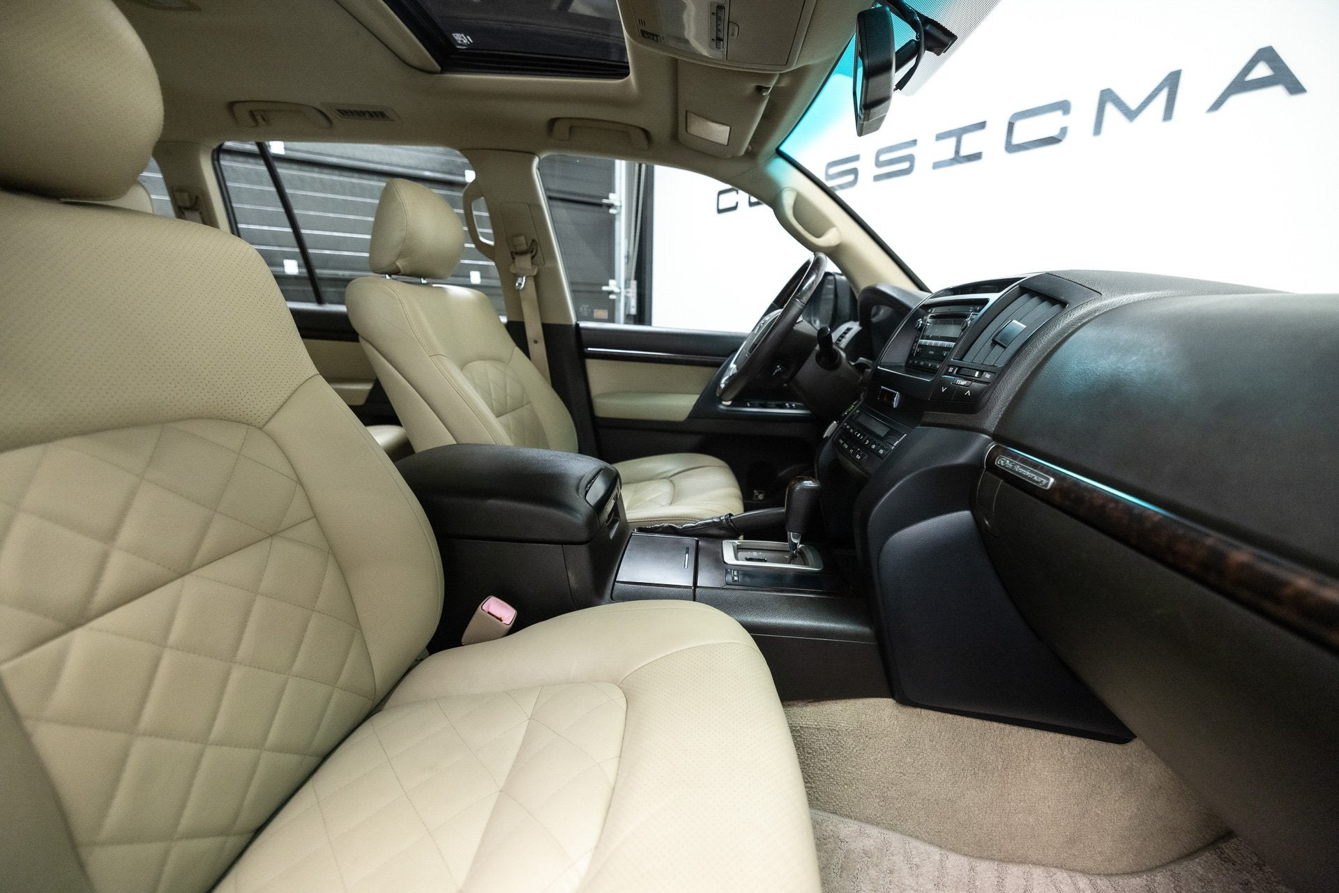 Toyota Land Cruiser 4.0 V6 VVT-i Executive 6 persoonsuitvoer, Auto's, Dealer onderhouden, Gebruikt, Beige, Blauw