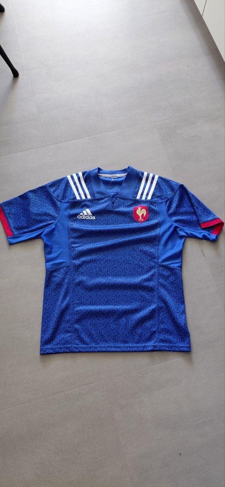 Rugbyshirt Frankrijk - Gebruikt Adidas, Ophalen of Verzenden, Gebruikt, Kleding