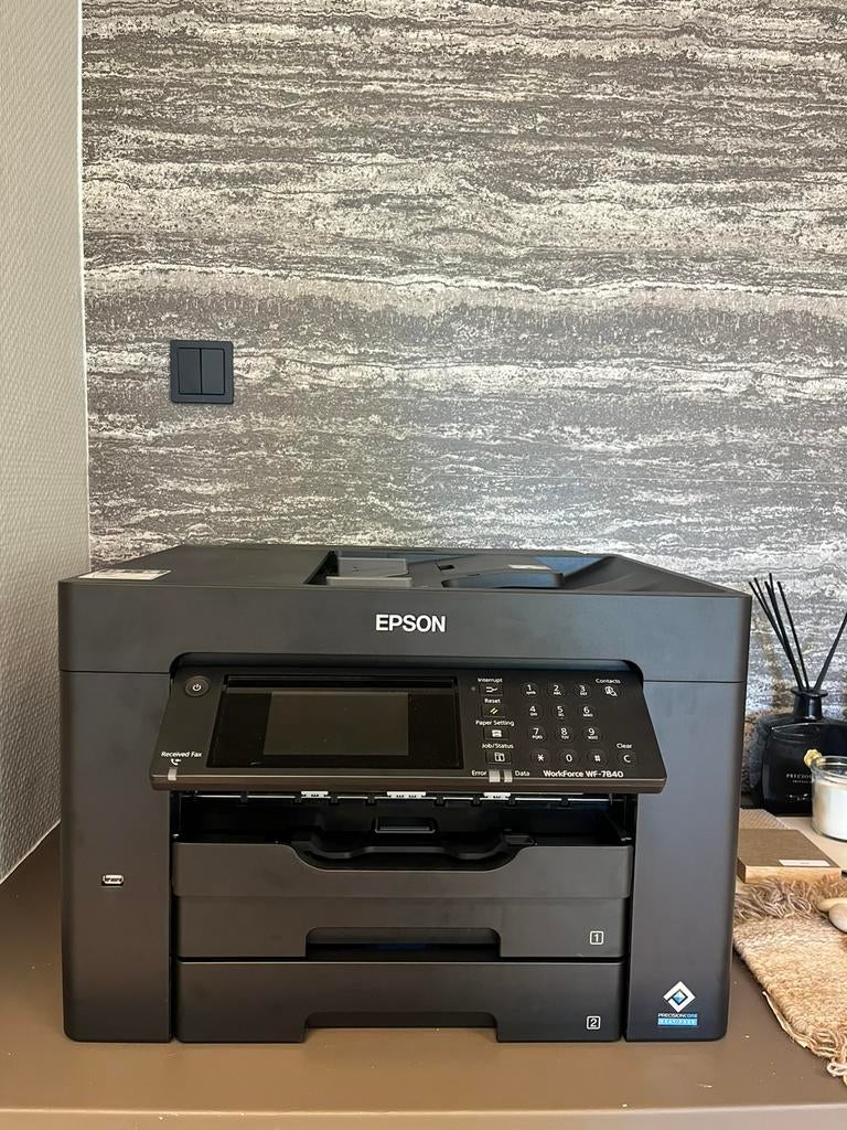 Printer A3 EPSON workforce WF-7840, Computers en Software, Printers, Ophalen of Verzenden, Zo goed als nieuw