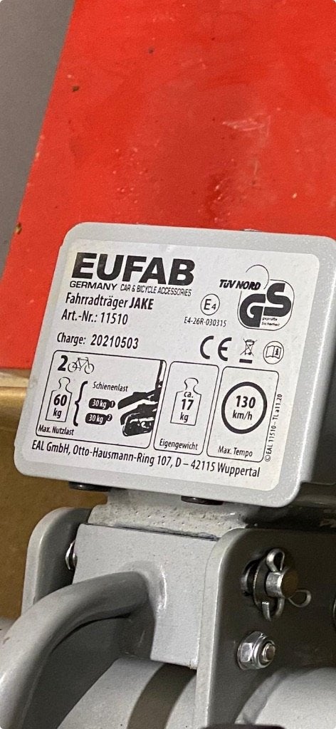 Fietsendrager voor twee fietsen, Auto diversen, Fietsendragers, Ophalen, Elektrische fiets, Zo goed als nieuw, 2 fietsen