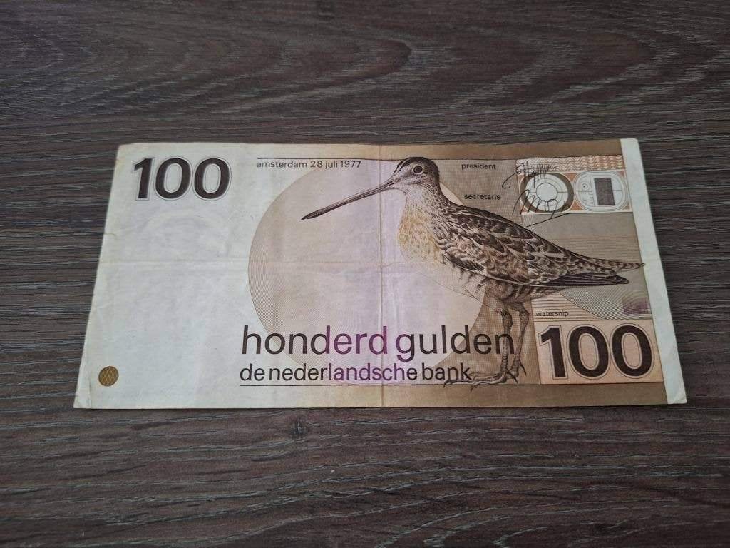 Biljet 100 gulden Snip, 1977, Ophalen of Verzenden, 100 gulden