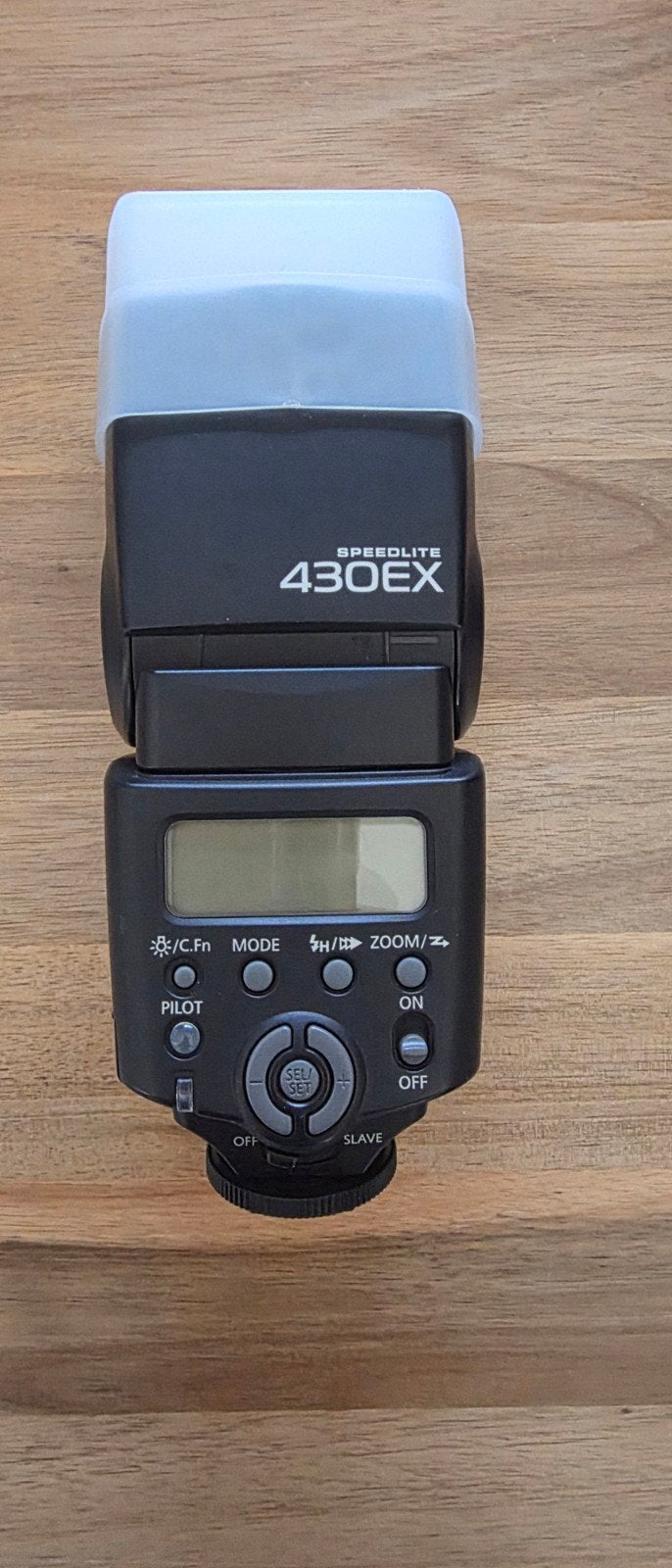 Canon Speedlite 430EX met diffuserkap - Zo goed als nieuw, Canon, Canon, Externe flitser, Ophalen of Verzenden