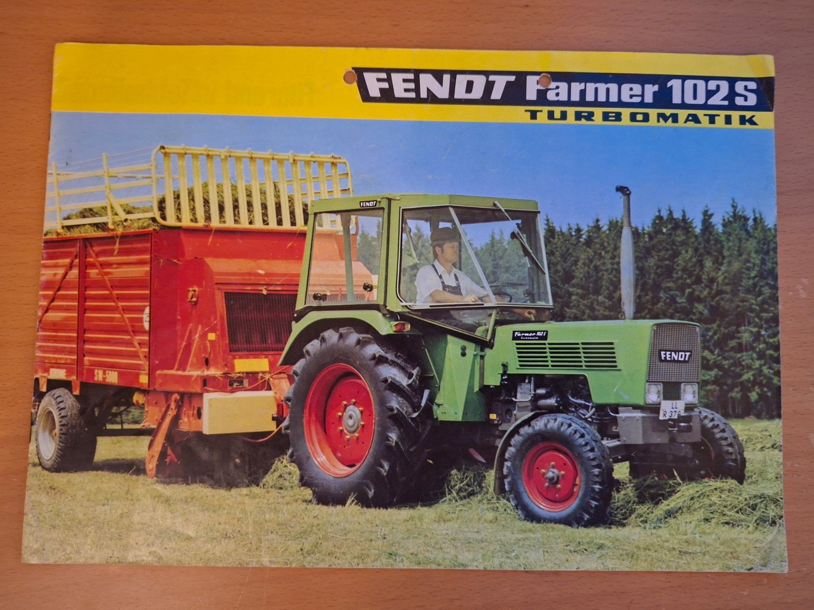 Folder Fendt Farmer 102S, Ophalen of Verzenden, Gelezen, Tractor en Landbouw