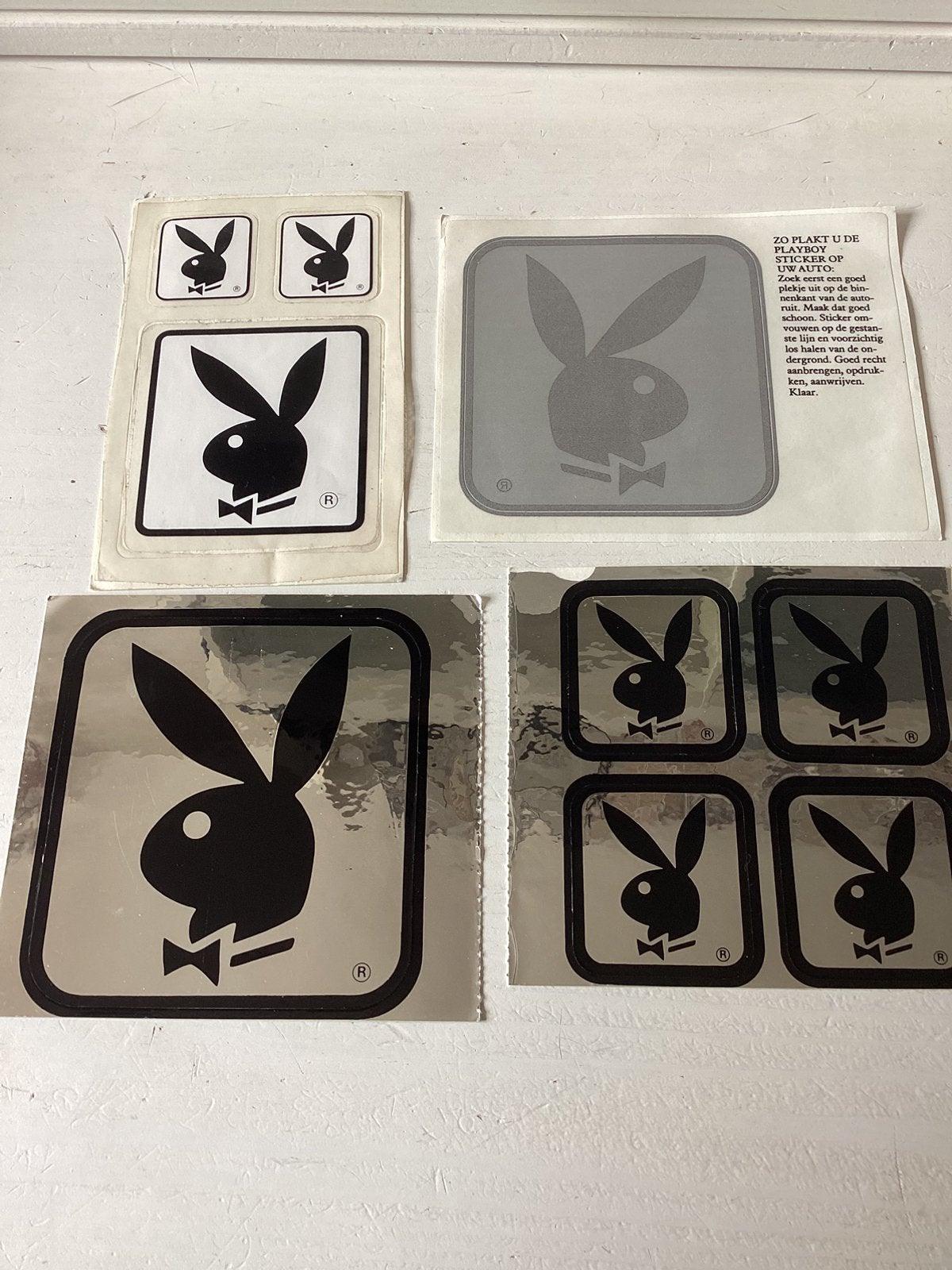 Setje stickers Playboy (in 1 koop), Verzenden, Zo goed als nieuw