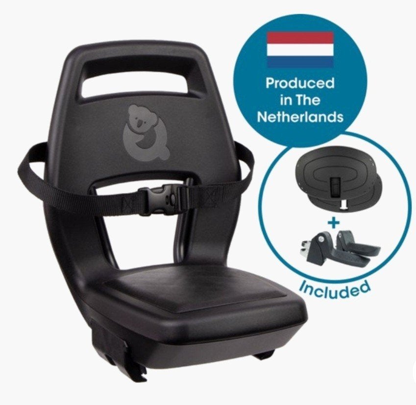 Qibbel Junior 6+ Achterzitje Zwart, Ophalen, Achterzitje, Voetsteuntjes, 22 t/m 36 kg