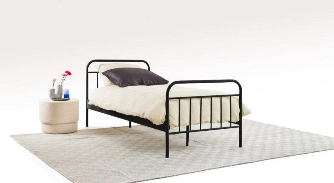1 persoons bed alex beterbed met lattenbodem, Ophalen, Metaal