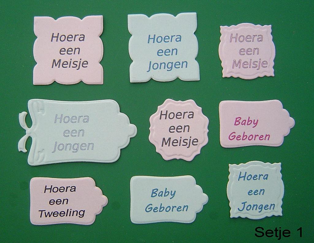 Teksten geboorte diverse zakjes € 0,50 per zakje, Verzenden, Nieuw, Kind, Pons of Mal