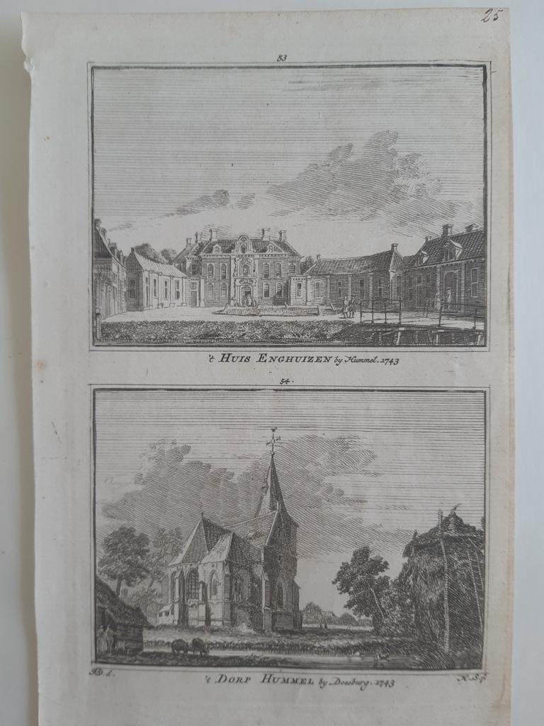 A53-54/ Huis Enghuizen en dorp Bemmel bij  Doesburg, Ophalen of Verzenden
