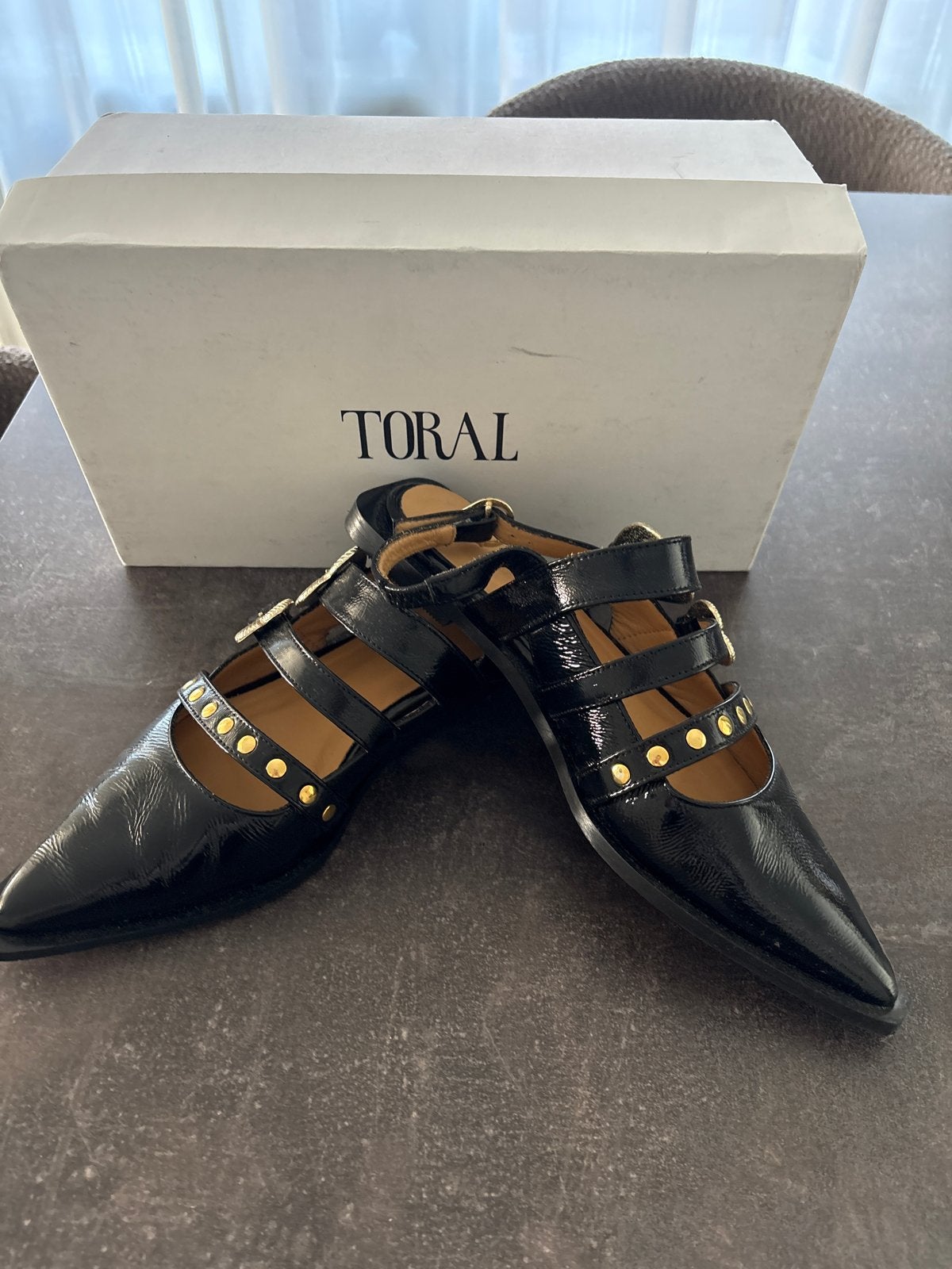 Toral Slingbacks Zwart - Maat 38 Nieuw met doos, Kleding | Dames, Schoenen, Ophalen, Schoenen met lage hakken, Zwart, Nieuw
