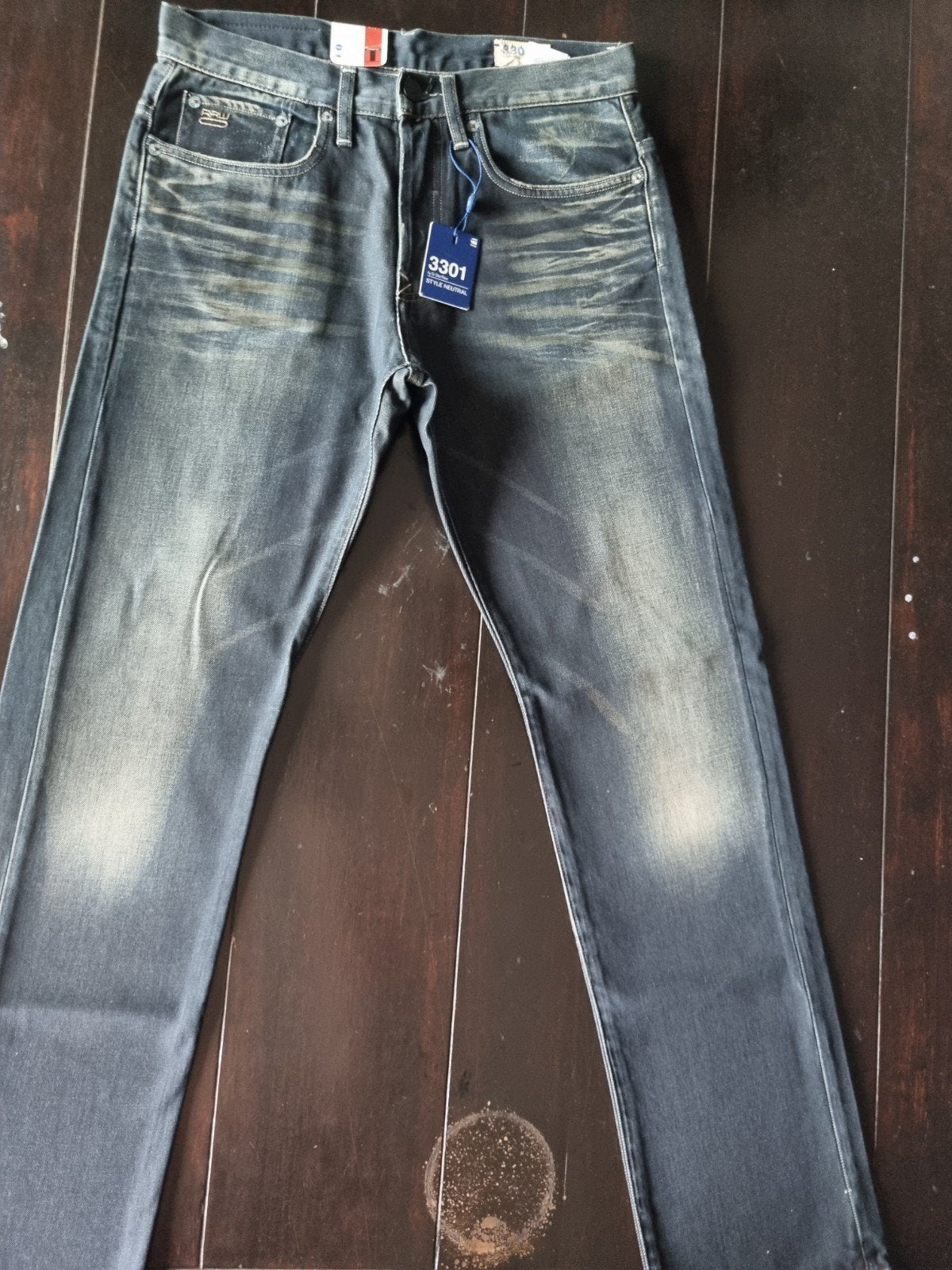 NIEUWE CLASSIC G star 3301 STRAIGHT JEANS SIZE 30/32, Ophalen of Verzenden, Nieuw, Blauw, W32 (confectie 46) of kleiner
