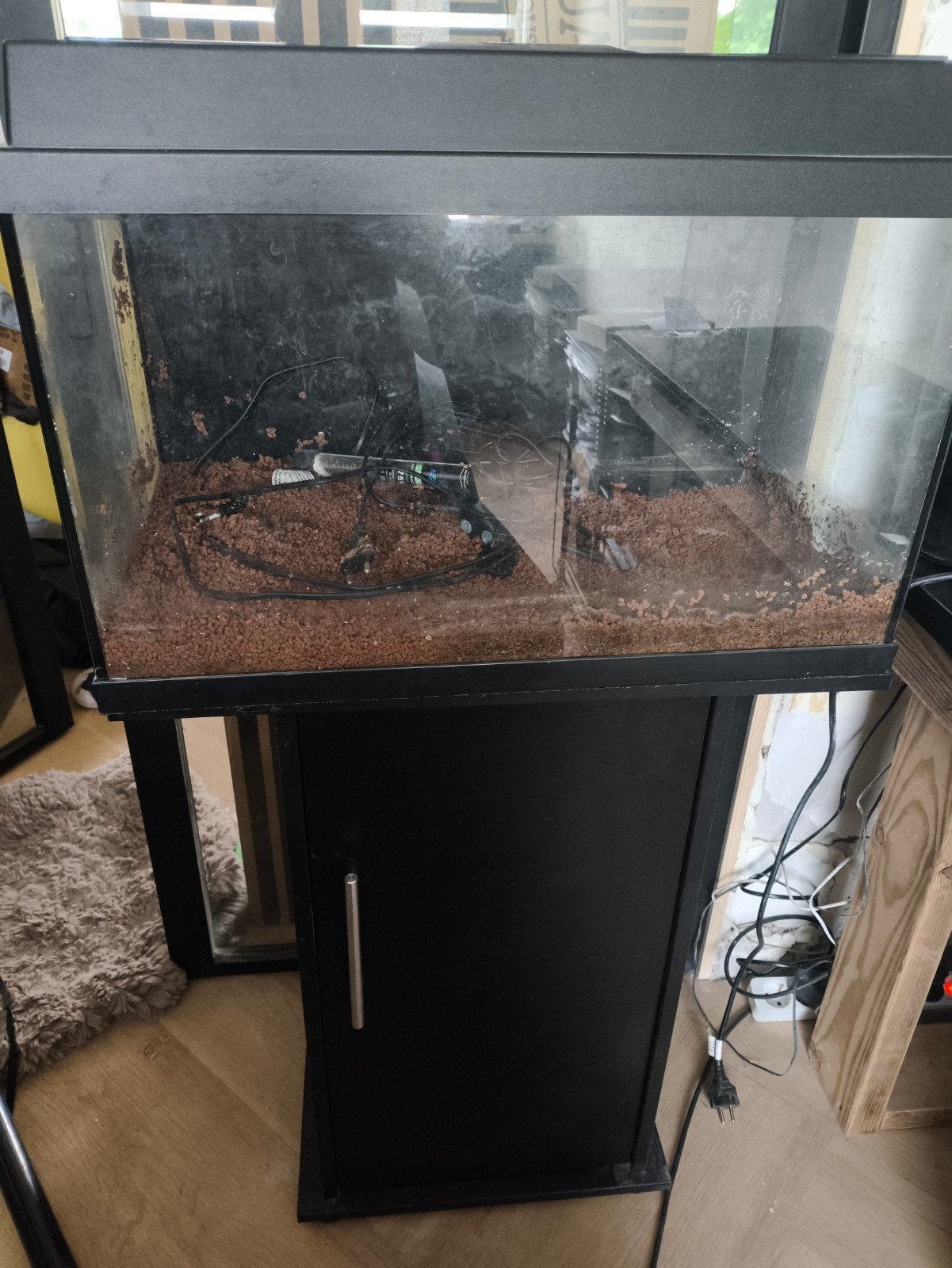Aquarium juwel 60 liters kast, toebehoren en speciale grind, Ophalen of Verzenden, Zo goed als nieuw, Leeg aquarium