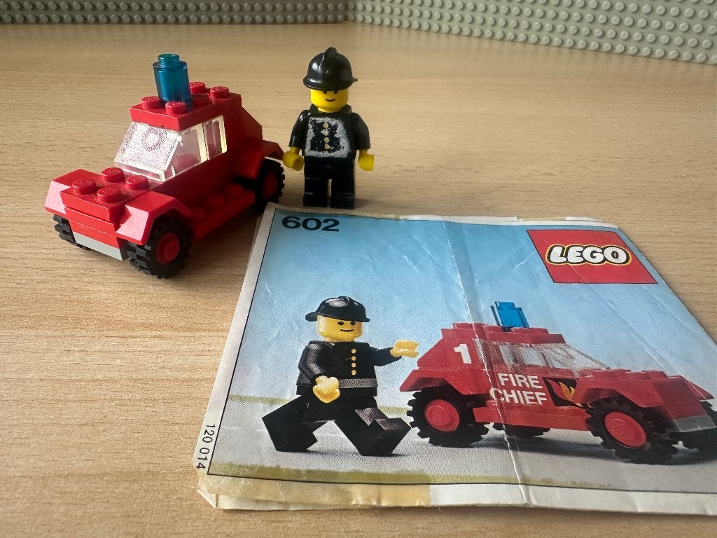Lego 602 Fire chief’s car, Compleet, Gebruikt, Lego, Ophalen of Verzenden
