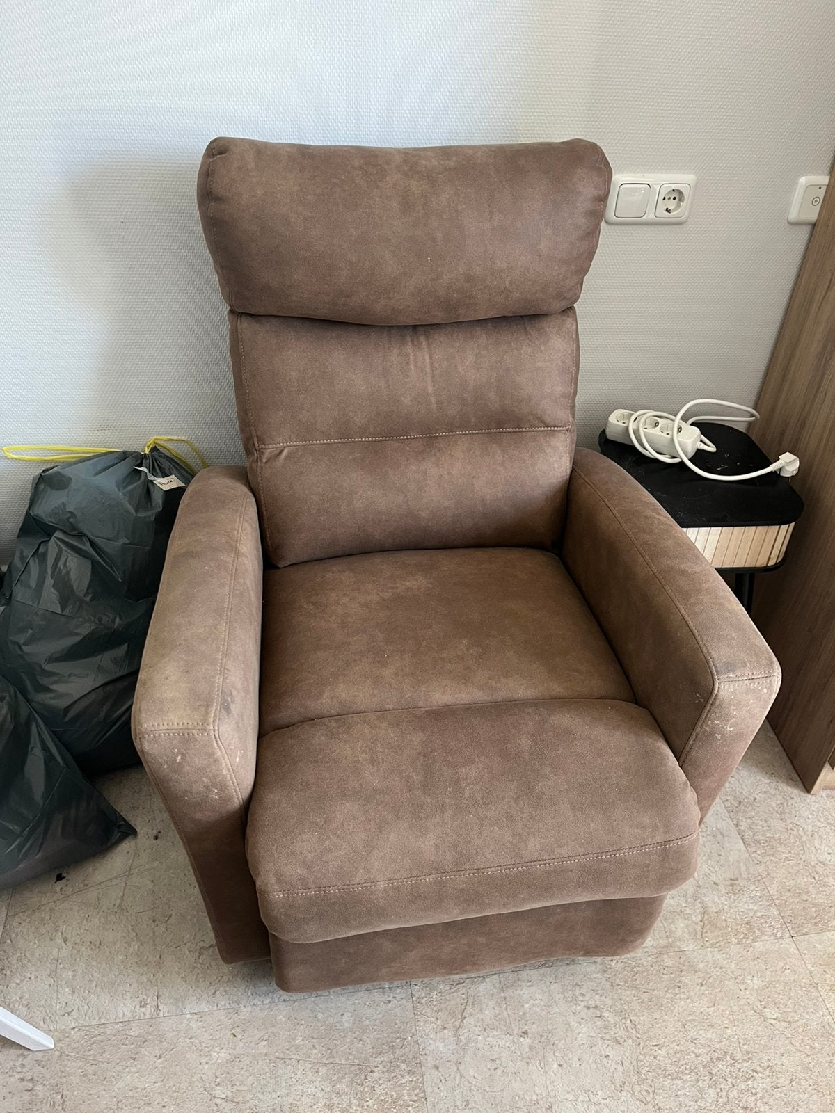 Relax stoel relax fauteuil, Ophalen, Zo goed als nieuw, 75 tot 100 cm, Stof