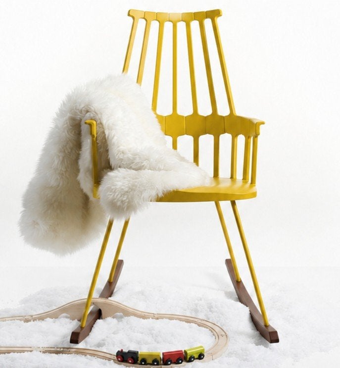 Design Kartell Comback Schommelstoel - Patricia Urquiola, Huis en Inrichting, Ophalen, Kunststof, Overige kleuren, Zo goed als nieuw