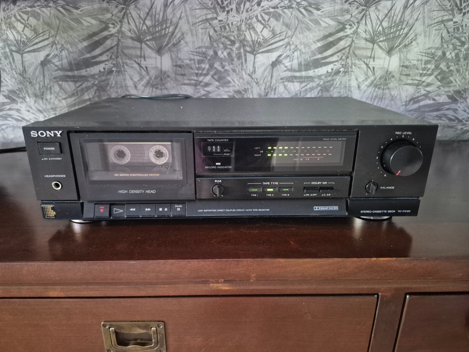 Sony TC-FX120 Stereo Cassettedeck - Vintage en Functioneel, Ophalen of Verzenden, Enkel, Sony, Tiptoetsen
