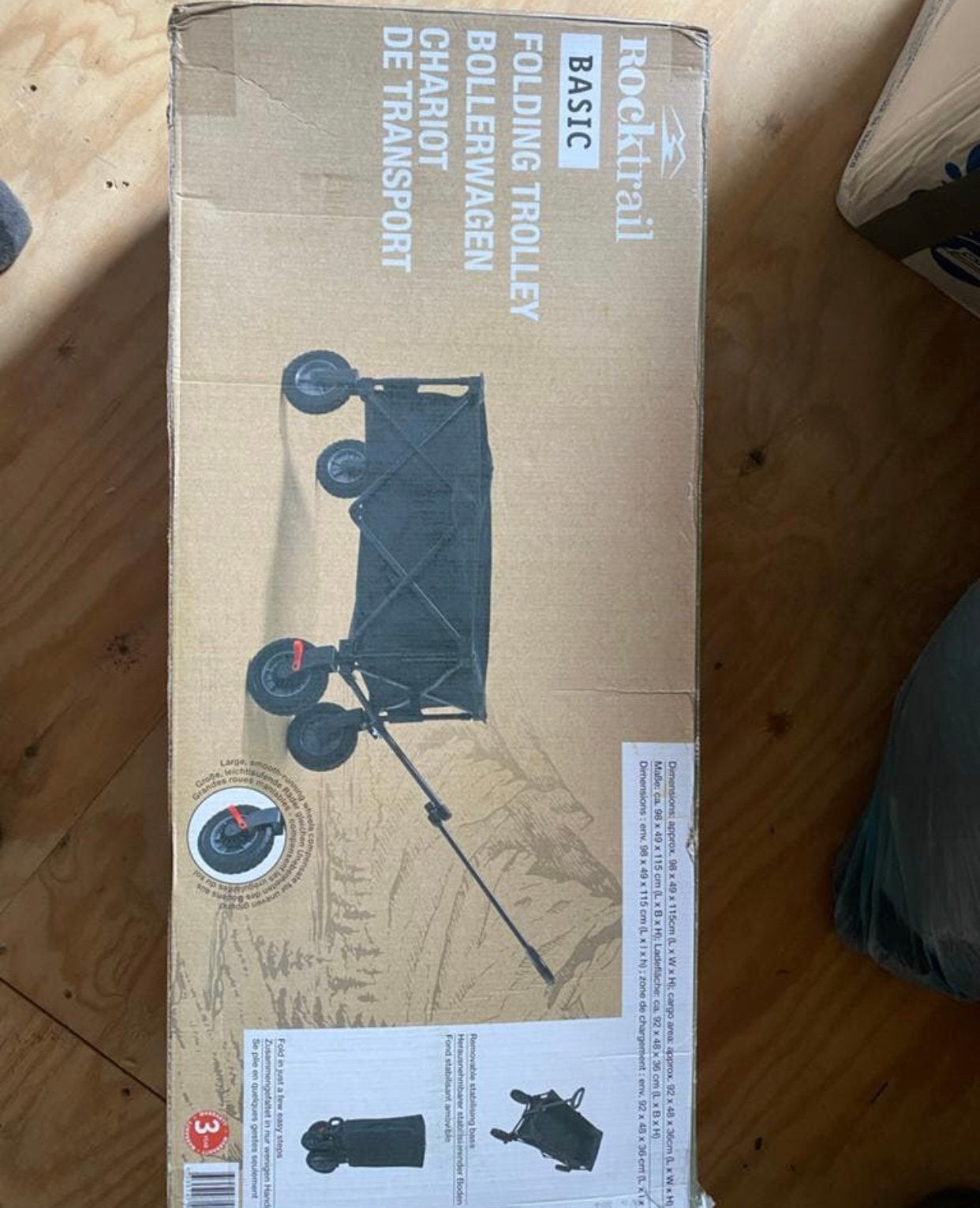 Rocktrail Basic Opvouwbare Bollerwagen - Nieuw in doos, Ophalen of Verzenden, Opvouwbaar, Nieuw