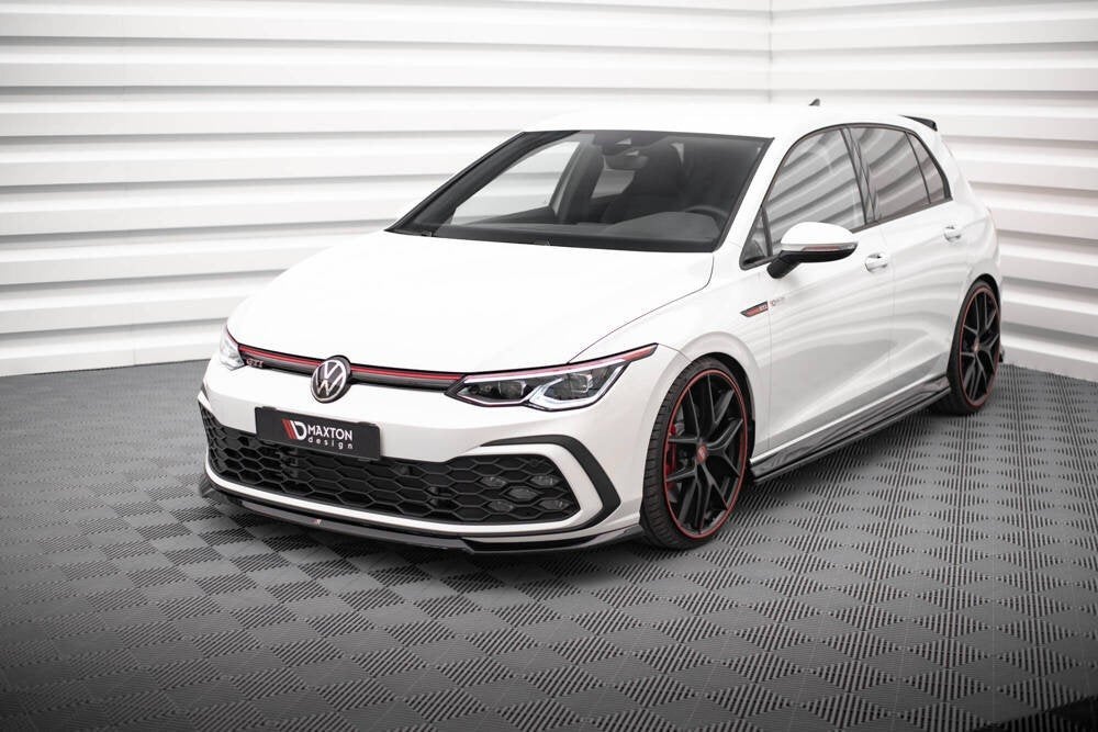 Voorlip sideskirt diffuser achterlip spoiler Golf 8 GTI 20+, Auto diversen, Ophalen of Verzenden