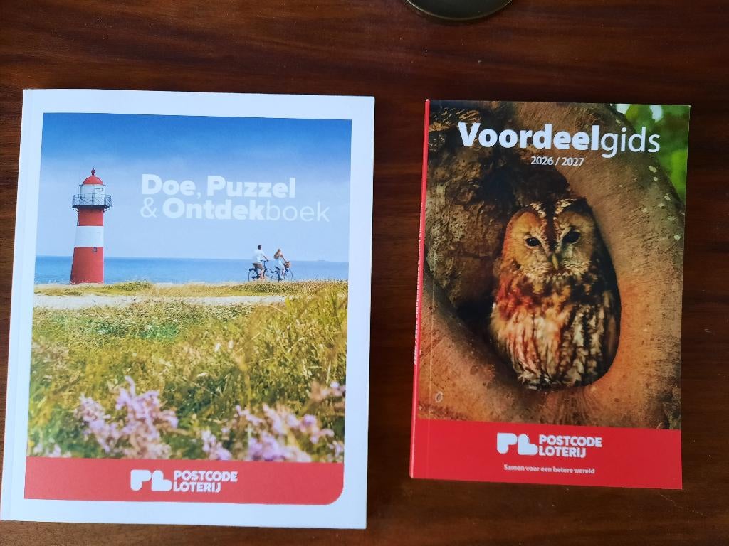 Postcodeloterij Voordeelgids '26/'27 + Doeboek, Drie personen of meer, Kortingsbon, Overige typen