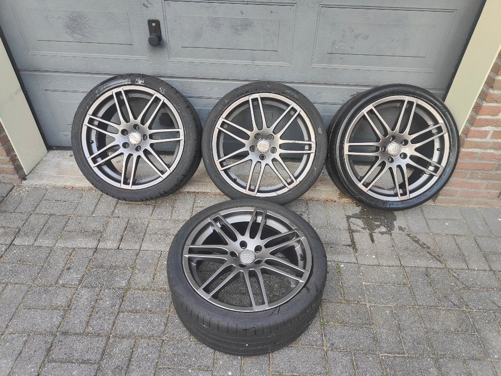 19 Inch Velgen voor Audi A6 C6, Gebruikt, 255 mm, Banden en Velgen, Personenwagen