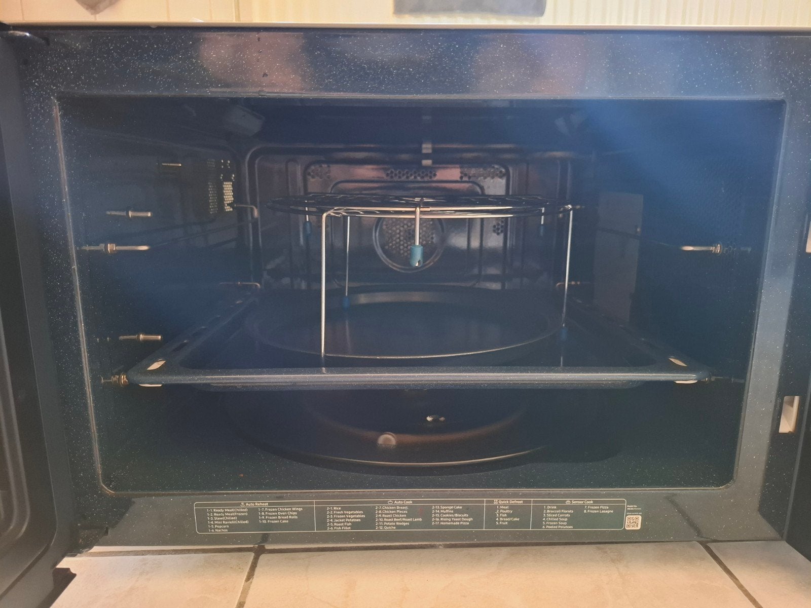 Samsung Combimagnetron - Goede staat, Ophalen, Combimagnetron, Grill, Draaiplateau