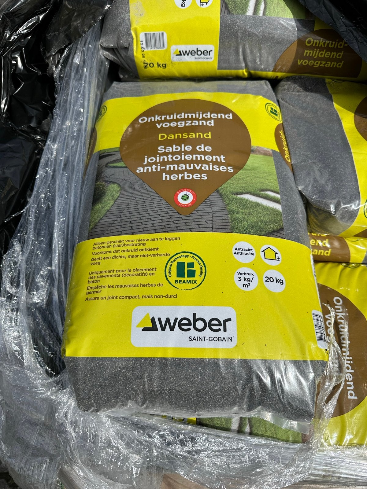 Weber Dansand Onkruidvermijdend Voegzand Antraciet/Naturel, Ophalen, Nieuw, Voegzand