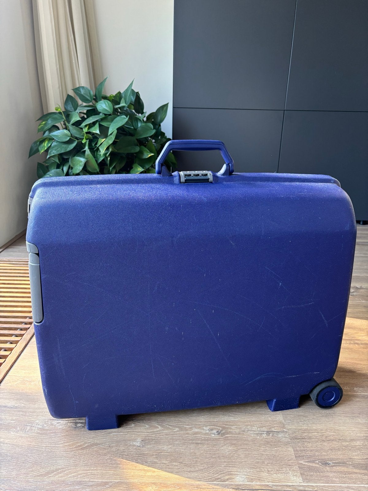 Samsonite koffer - Blauw - met cijferslot, Sieraden, Tassen en Uiterlijk, Koffers, Gebruikt, Hard kunststof, Slot, Minder dan 35 cm