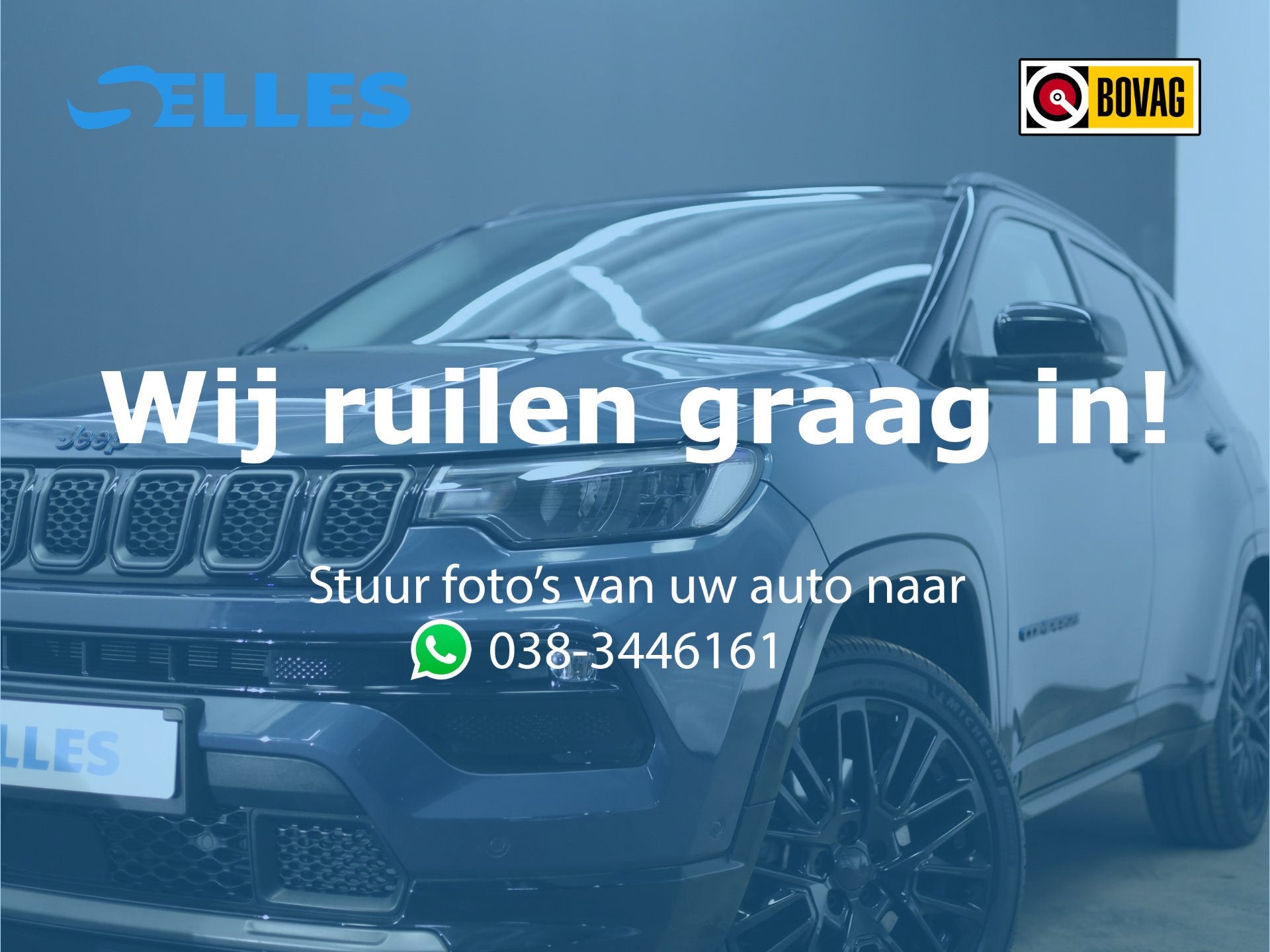 Jeep Compass 4xe 240 Plug-in Hybrid Electric S | SOH 90,2% |, Automaat, 4 cilinders, Blauw, Bedrijf