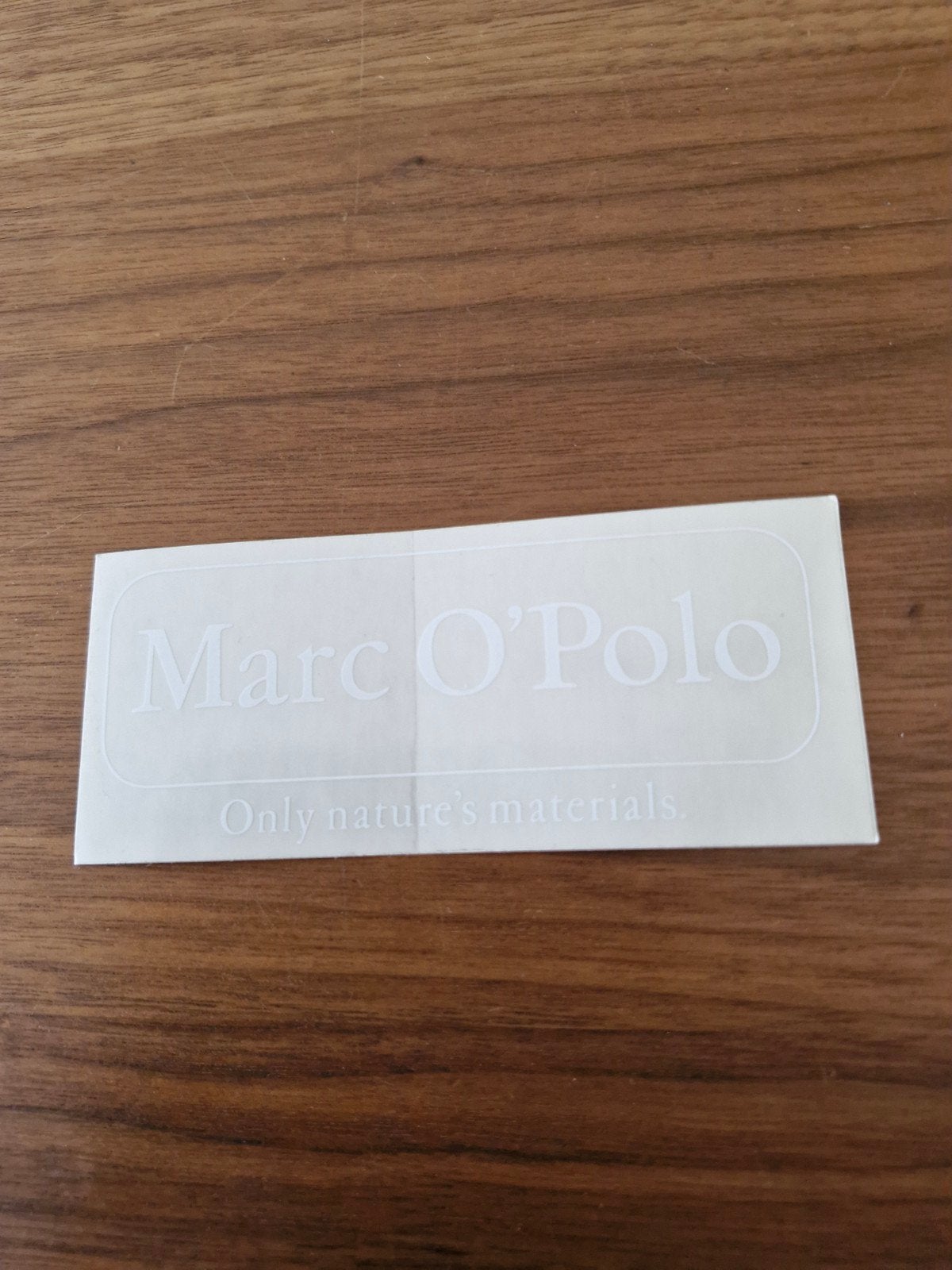 8970 Marc O'Polo sticker - Only nature's materials, Ophalen of Verzenden, Nieuw, Merk