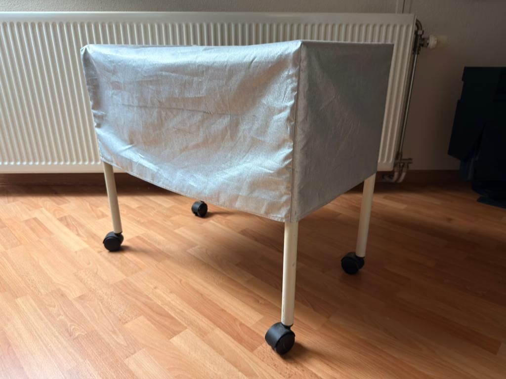 Verrijdbare hangmappenkast incl. hangmappen & stofhoes, Ophalen, Gebruikt, 50 tot 100 cm, Minder dan 100 cm