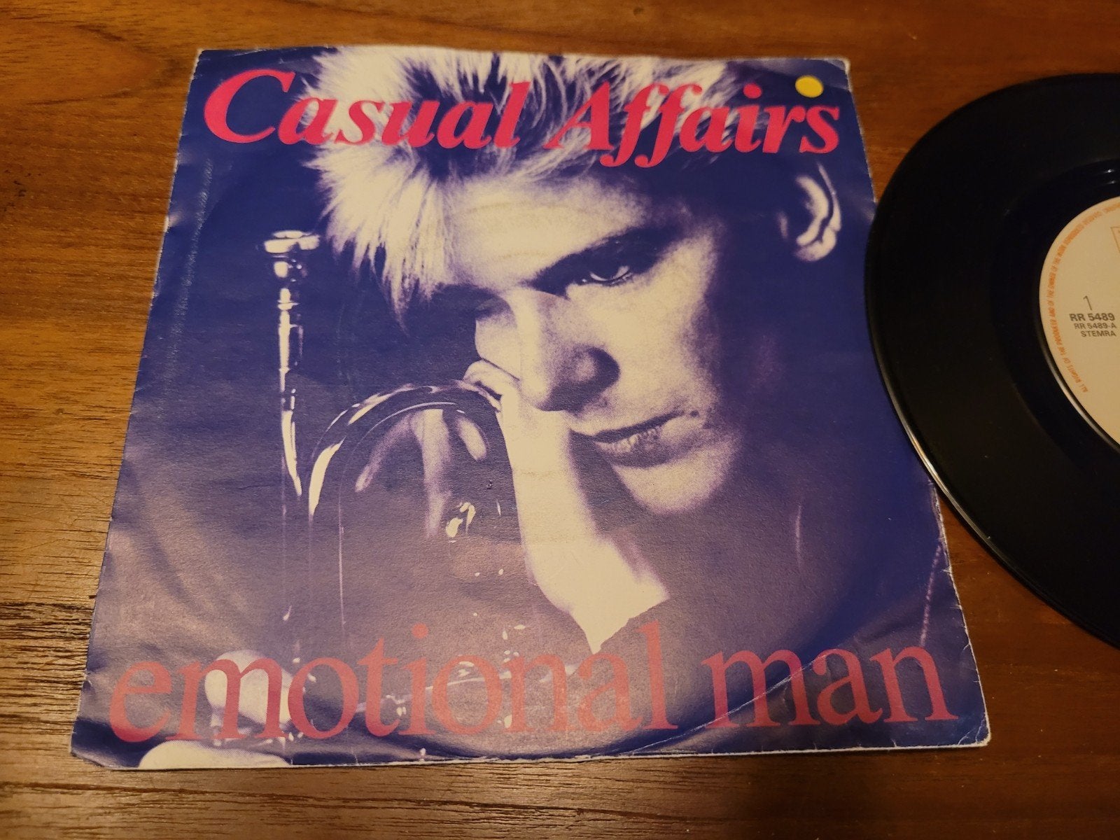 Casual Affairs - Emotional Man 7 inch vinyl single (1985), Ophalen of Verzenden, Gebruikt