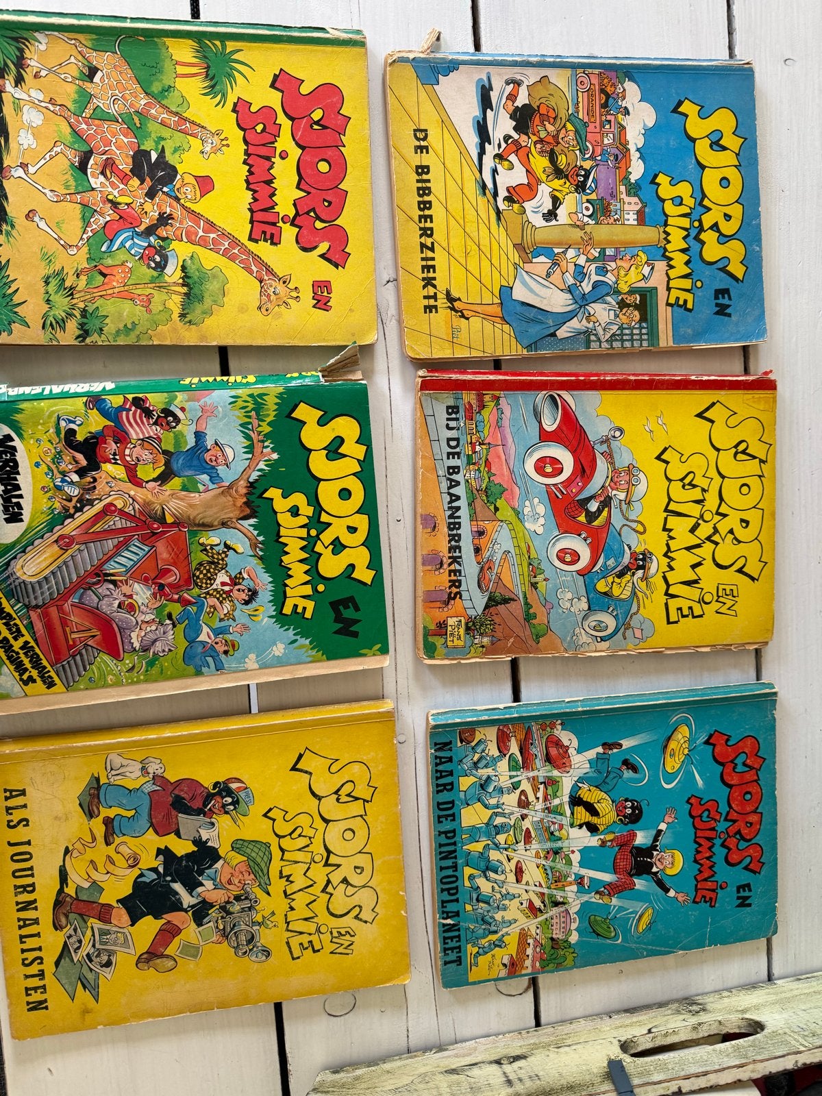 Sjors en Sjimmie - Vintage stripboeken collectie, Boeken, Meerdere stripboeken, Ophalen, Gelezen
