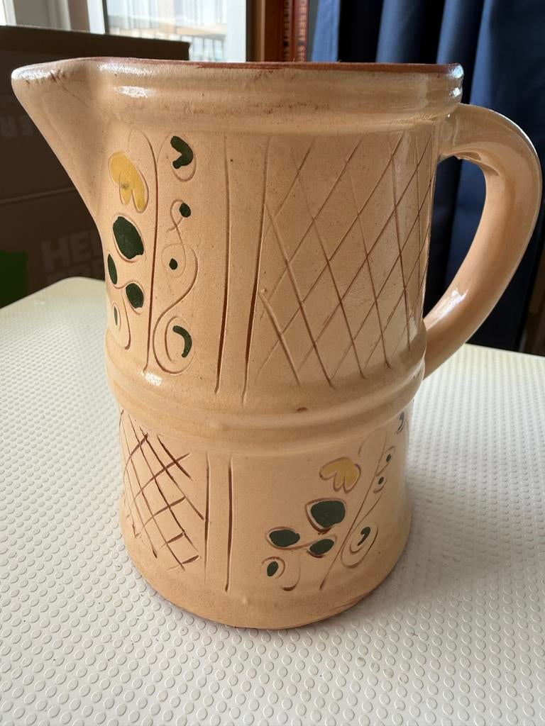 Aarden kruik met handvat, Ophalen of Verzenden