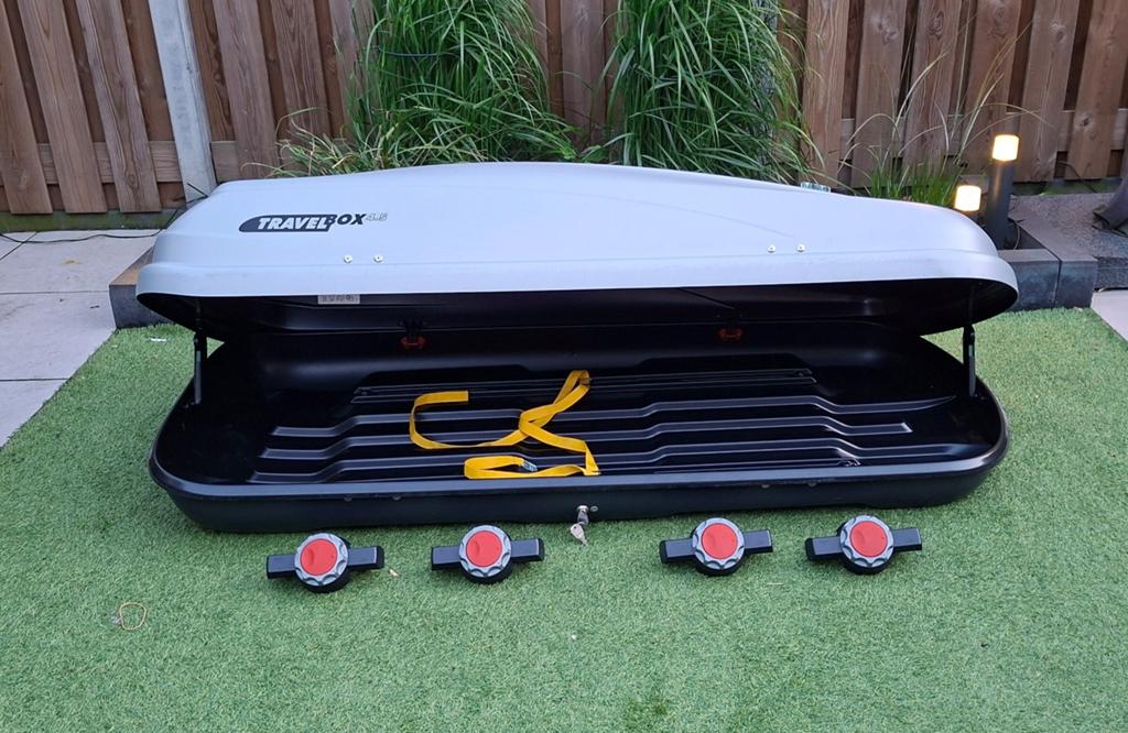 Hapro Travelbox 4.5 Dakkoffer 370 liter te huur Arnhem-zuid, Ophalen, Zo goed als nieuw