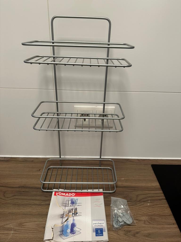 Tomado Douche- of Keukenrekje - 3 Laags - Zilver, Ophalen, Nieuw, Grijs, Overige typen