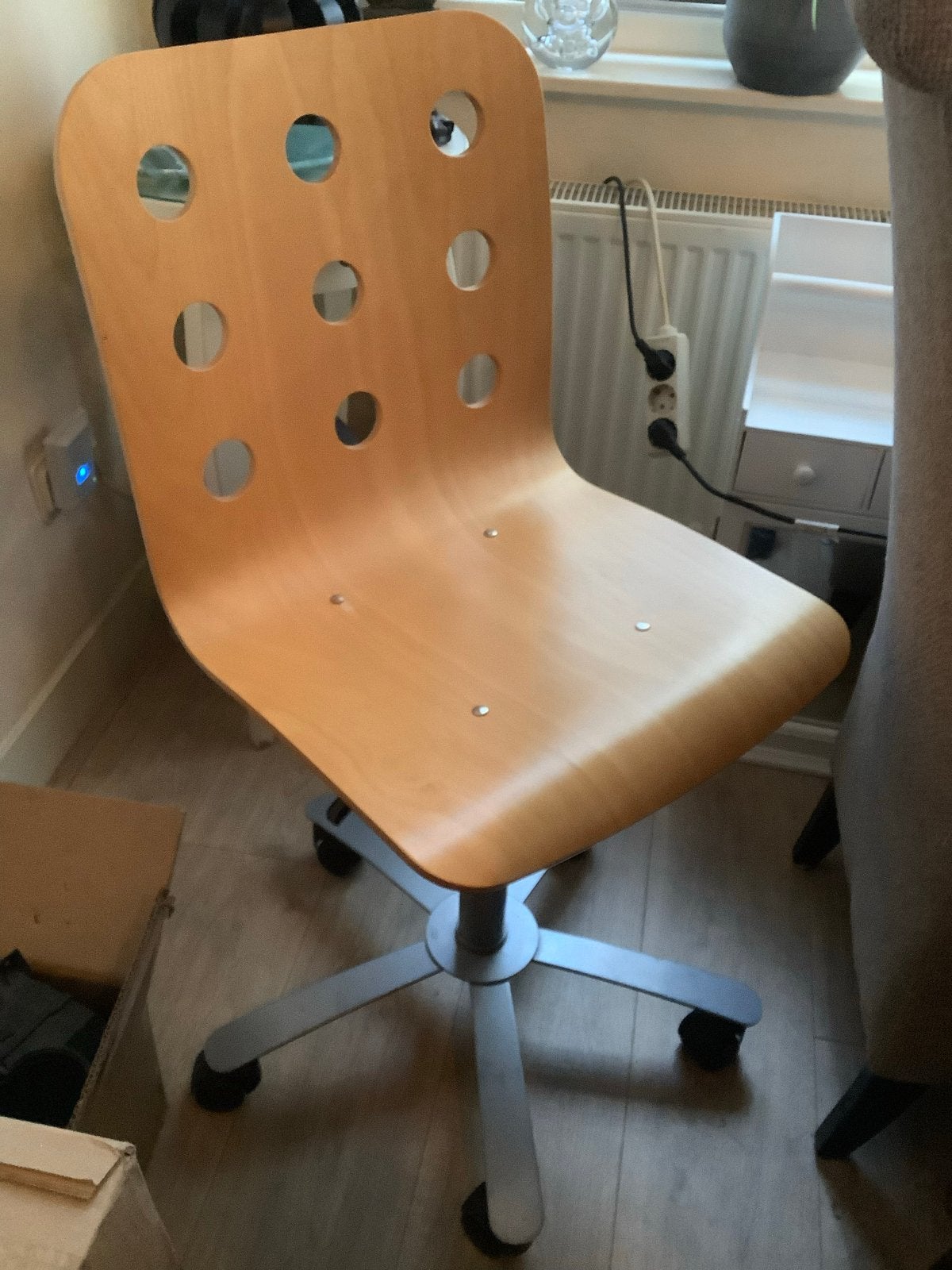 Houten bureaustoel met wielen - Gebruikt, Ophalen, Gebruikt, Overige kleuren, Ikea