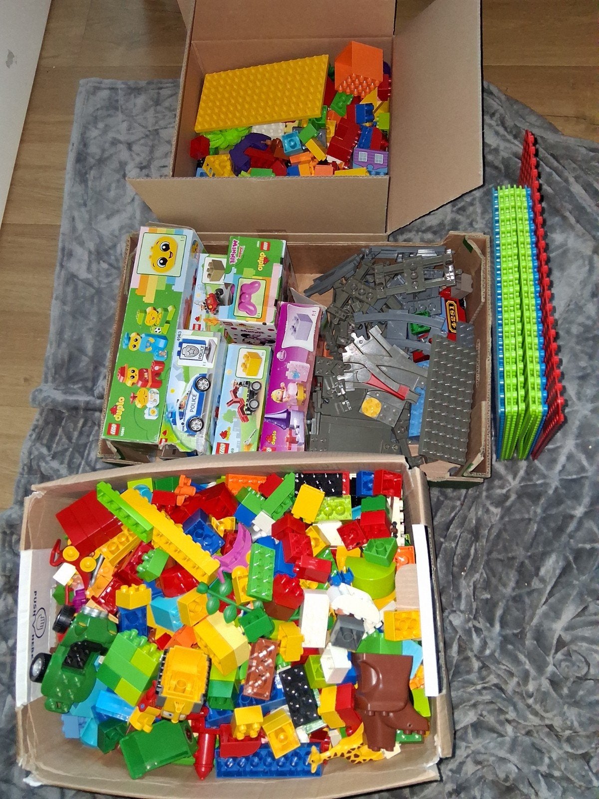 Grote partij LEGO Duplo met treinen, figuren en meer, Ophalen, Gebruikt, Inclusief minifiguren, Duplo