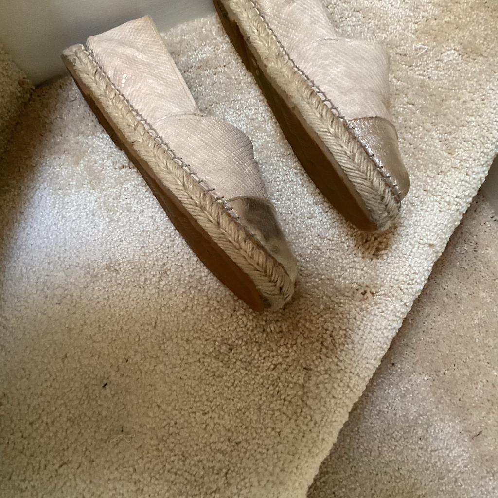 Sacha Leren Espadrilles Maat 39, Beige, Ophalen of Verzenden, Espadrilles of Moccasins, Gedragen