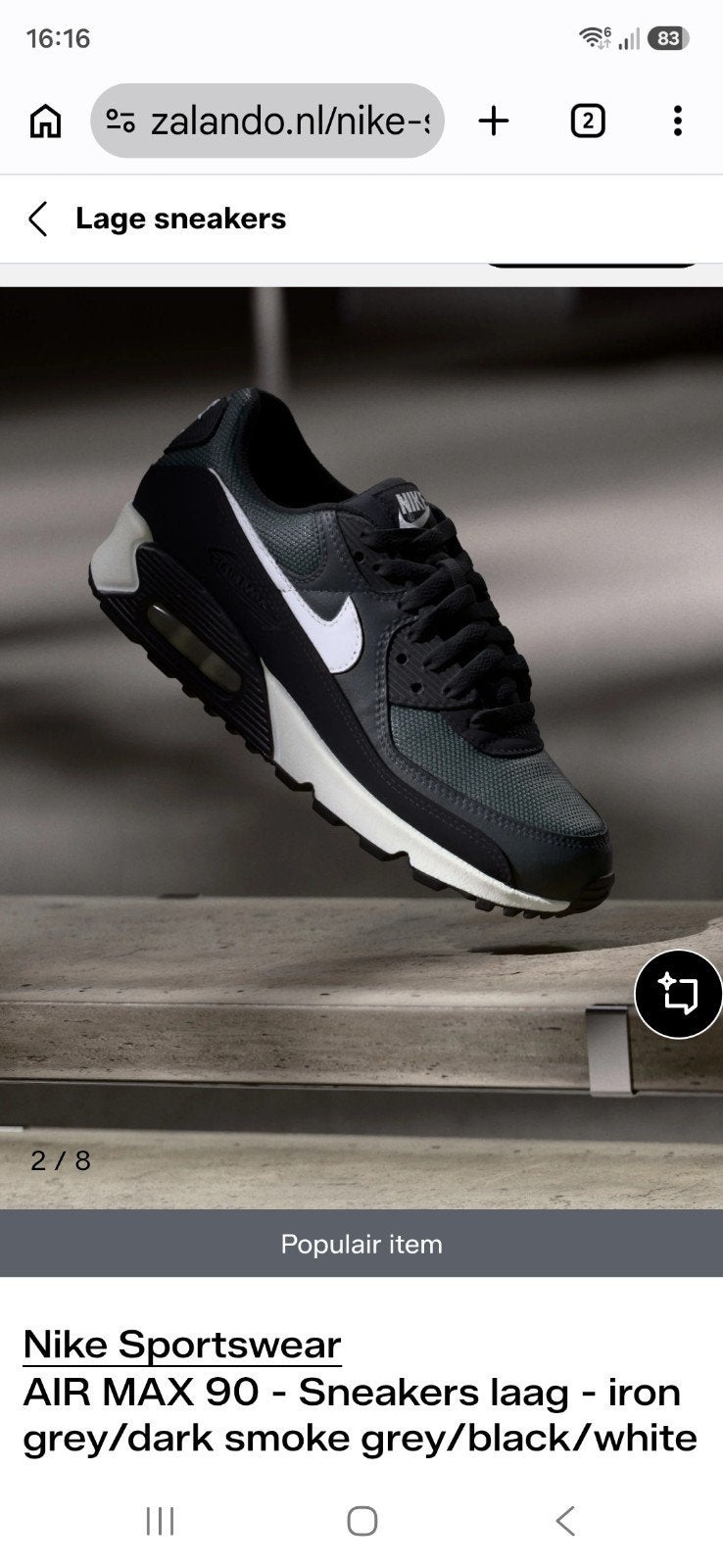 Nike Air Max 90 - Maat 46 - Hagelnieuw in doos, Kleding | Heren, Schoenen, Zwart, Ophalen of Verzenden, Sneakers of Gympen, Nieuw
