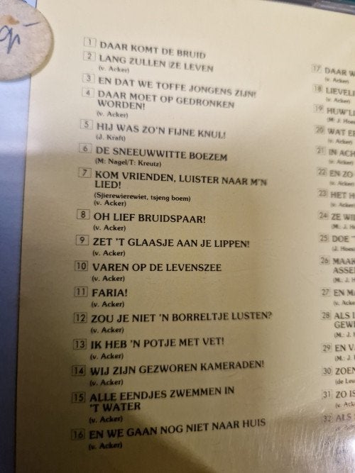 cd de vrolijke bruiloft, Ophalen of Verzenden
