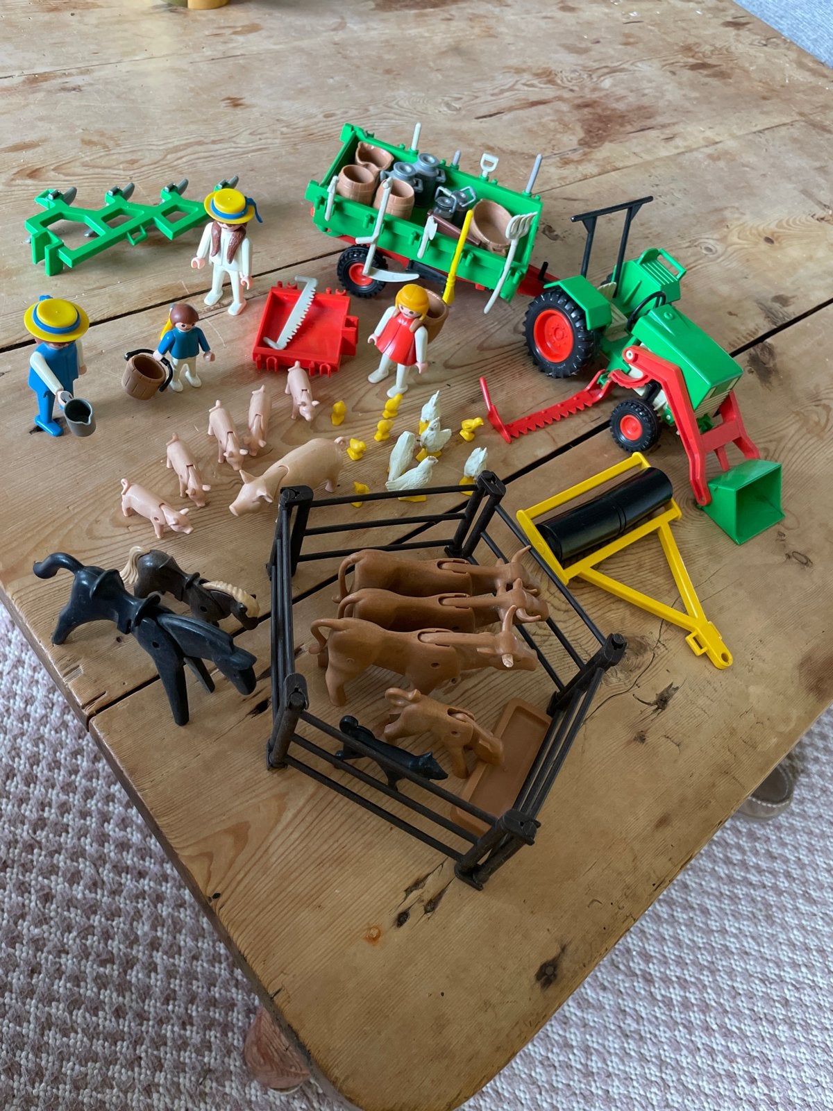 Playmobil Boerderij Set met Tractor, Dieren en Figuren, Ophalen, Gebruikt, Complete set, Voertuig
