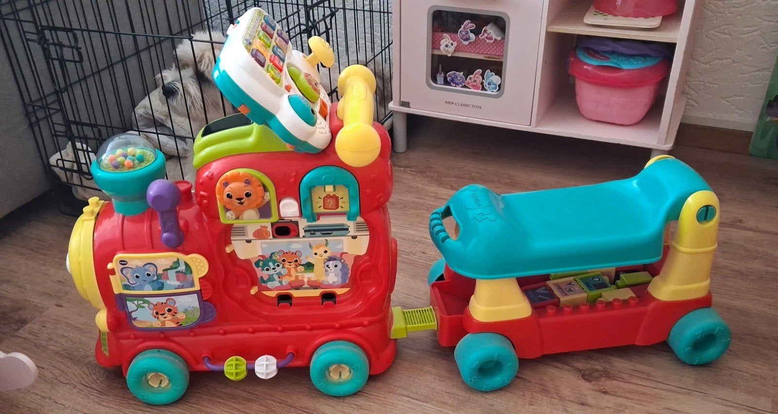 vtech locomotief & unicorn hobbelpaard, Ophalen, Gebruikt