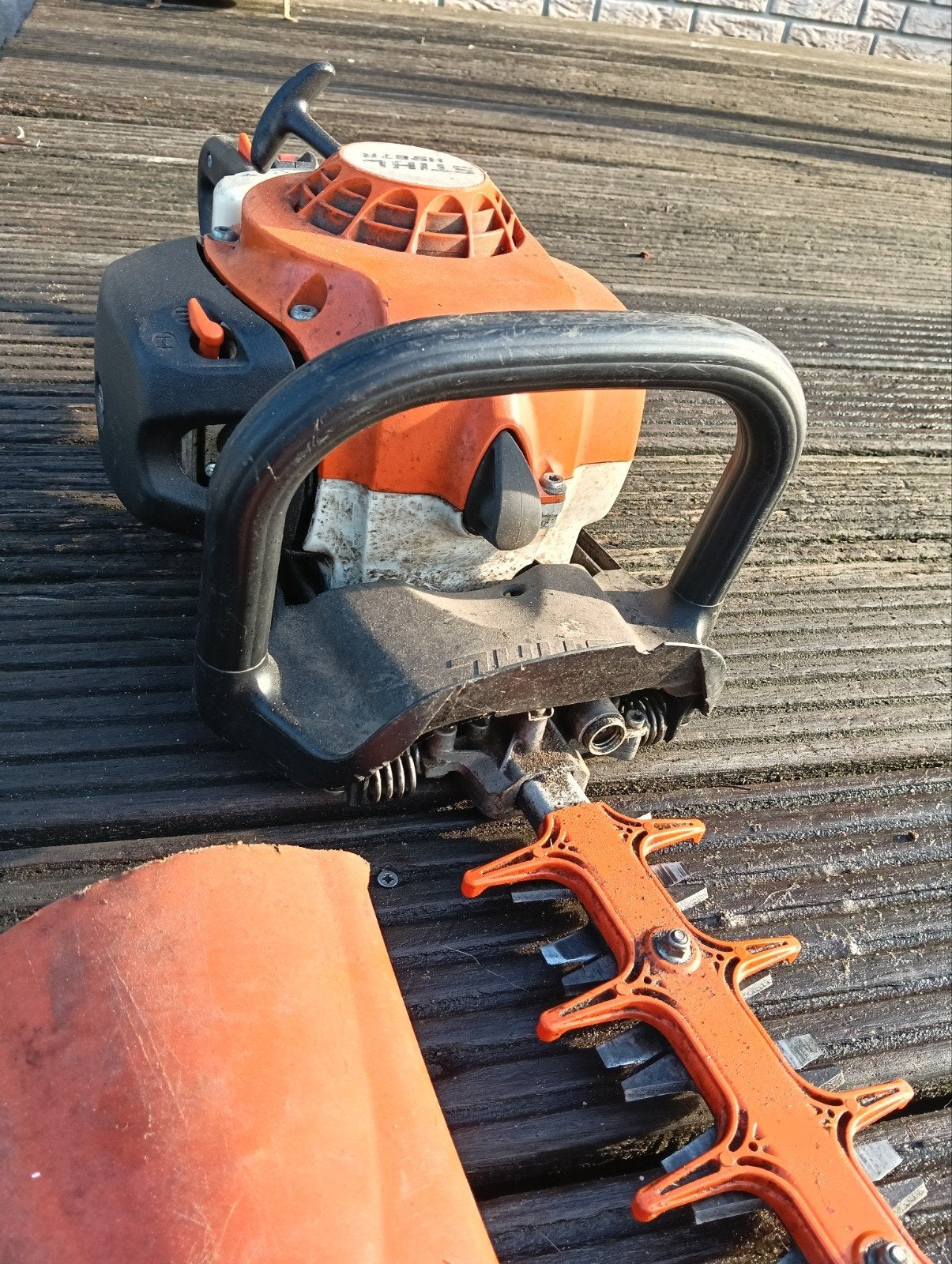 Stihl HS 87 R heggenschaar op benzine, Ophalen, Gebruikt, Benzine, Stihl